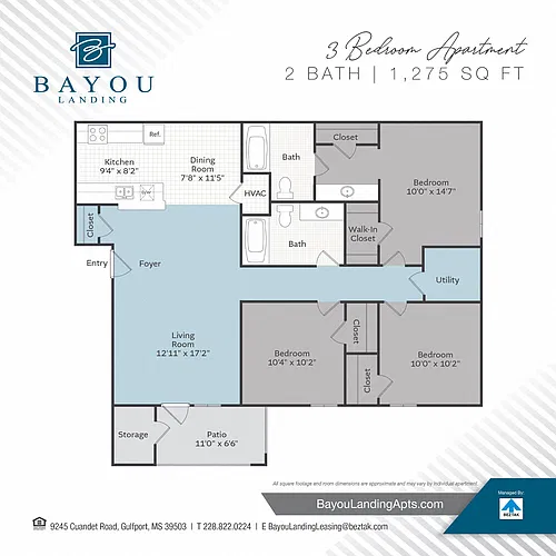 Floor plan 3 Bedroom