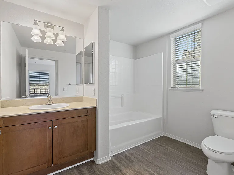 Spa inspired bathrooms with large soaking tubs