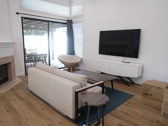 Living area with furniture