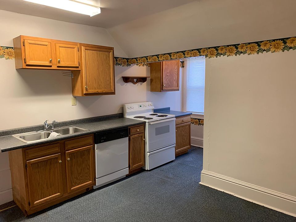 kitchen, stove and dishwasher.