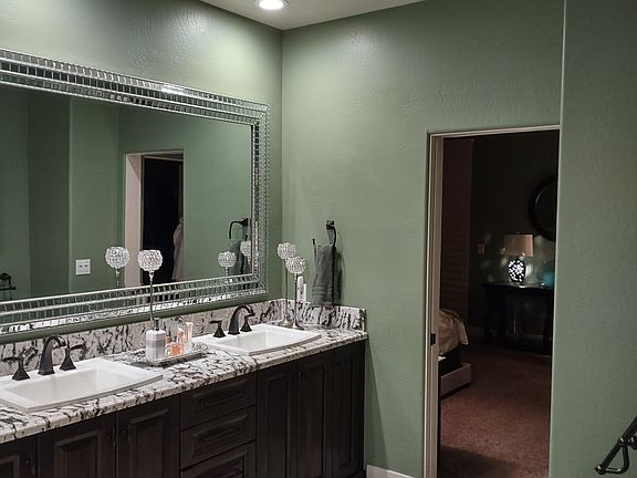Primary restroom with skylight