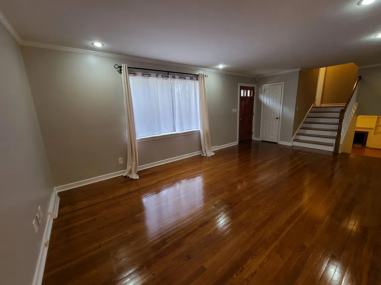 Hardwood floors throughout the house.