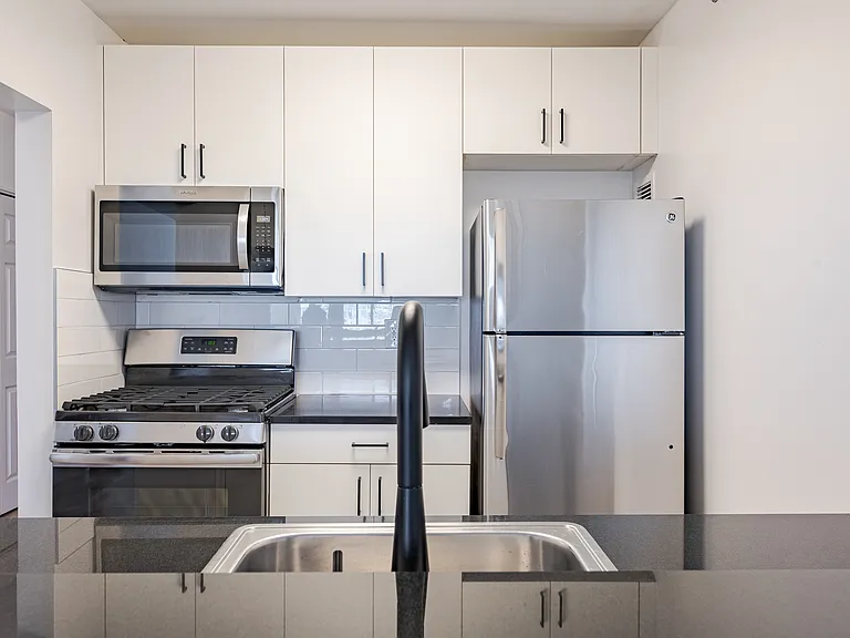 Sleek appliances and modern cabinetry