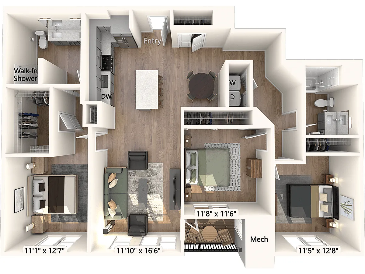 Floor plan C3-1406sf