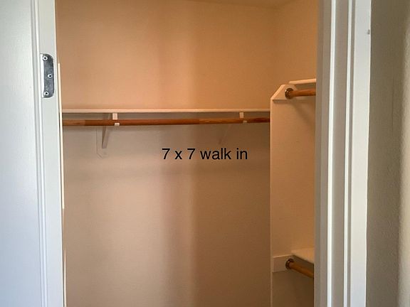 Master bedroom walk in closet