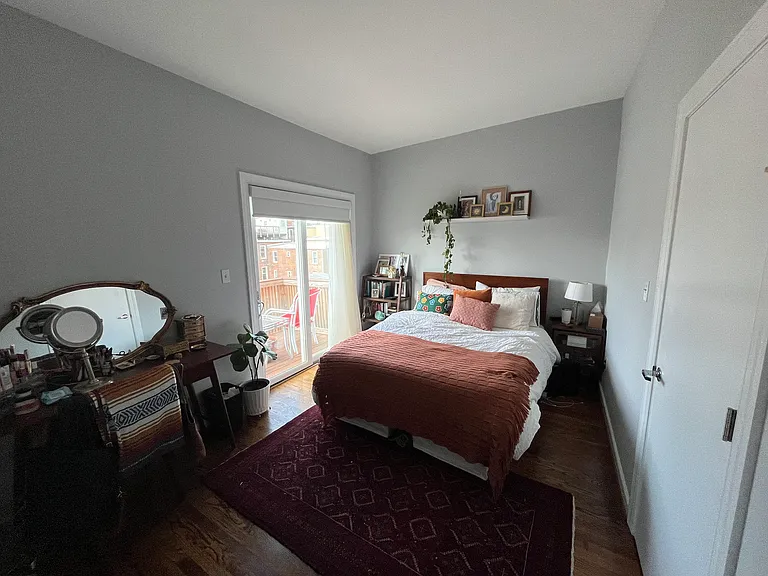 second bedroom with deck