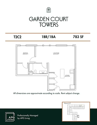 Floor plan T2C2