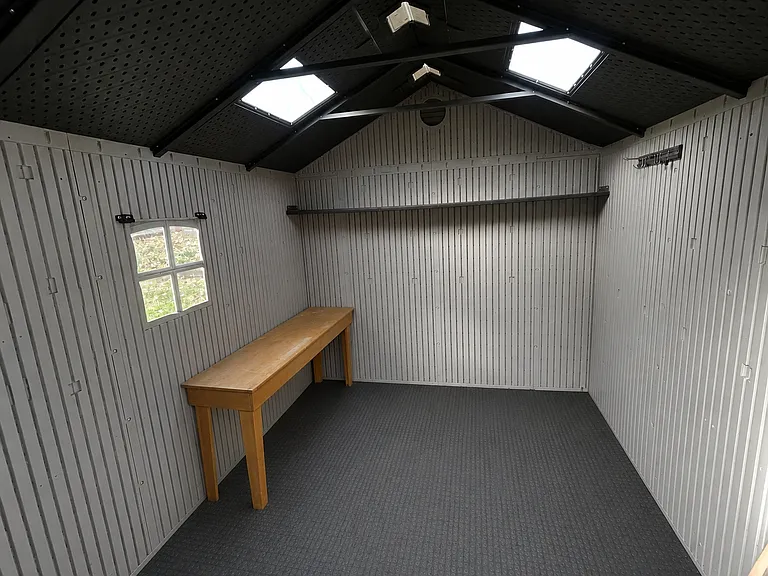 Inside of shed