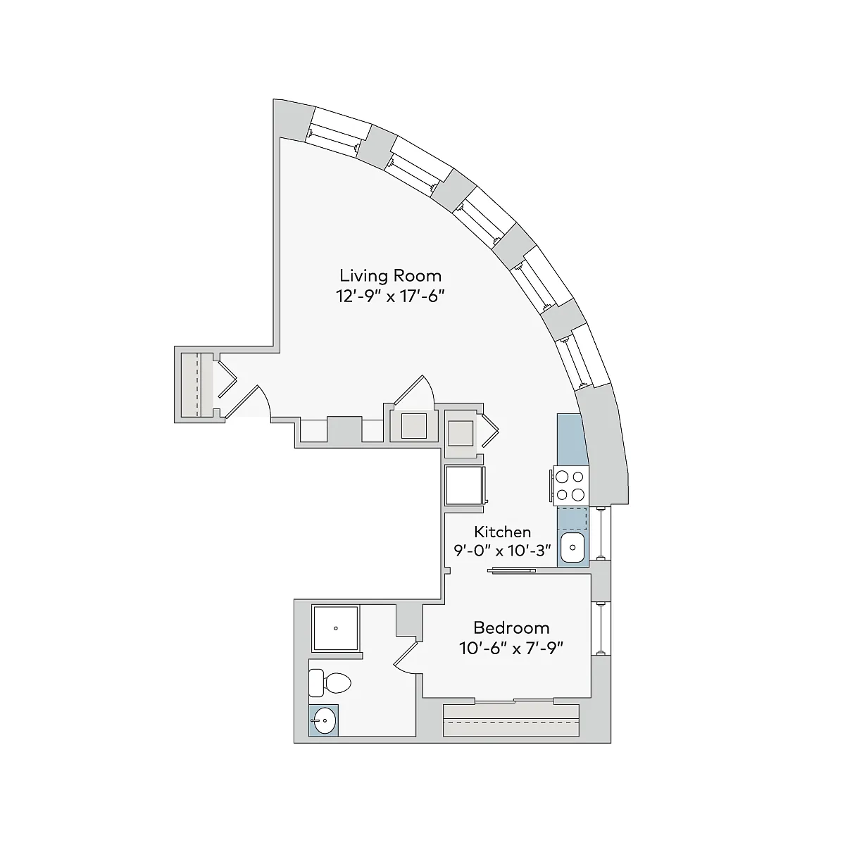 Floor plan nwb-1bT01