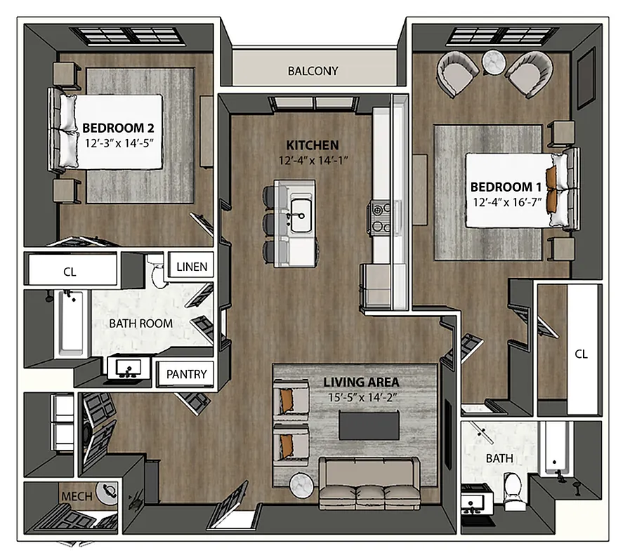 Floor plan Dauberton