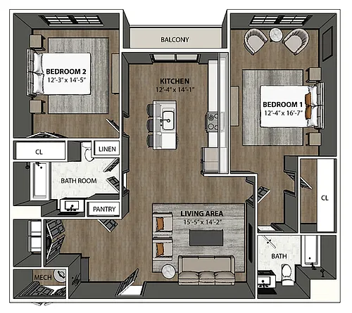 Floor plan Dauberton