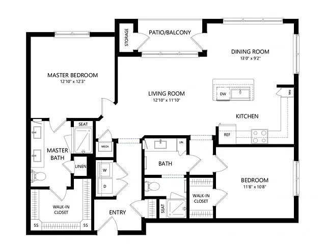 Floor plan B2A