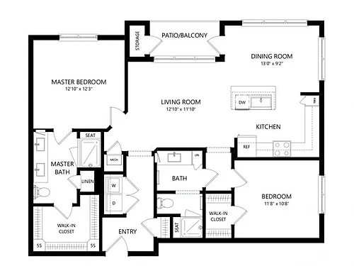 Floor plan B2A