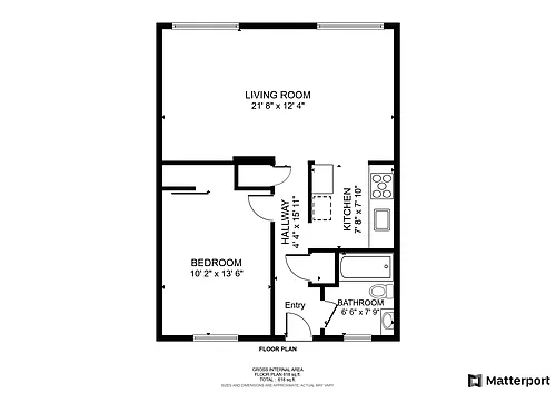 Floor plan 1X1