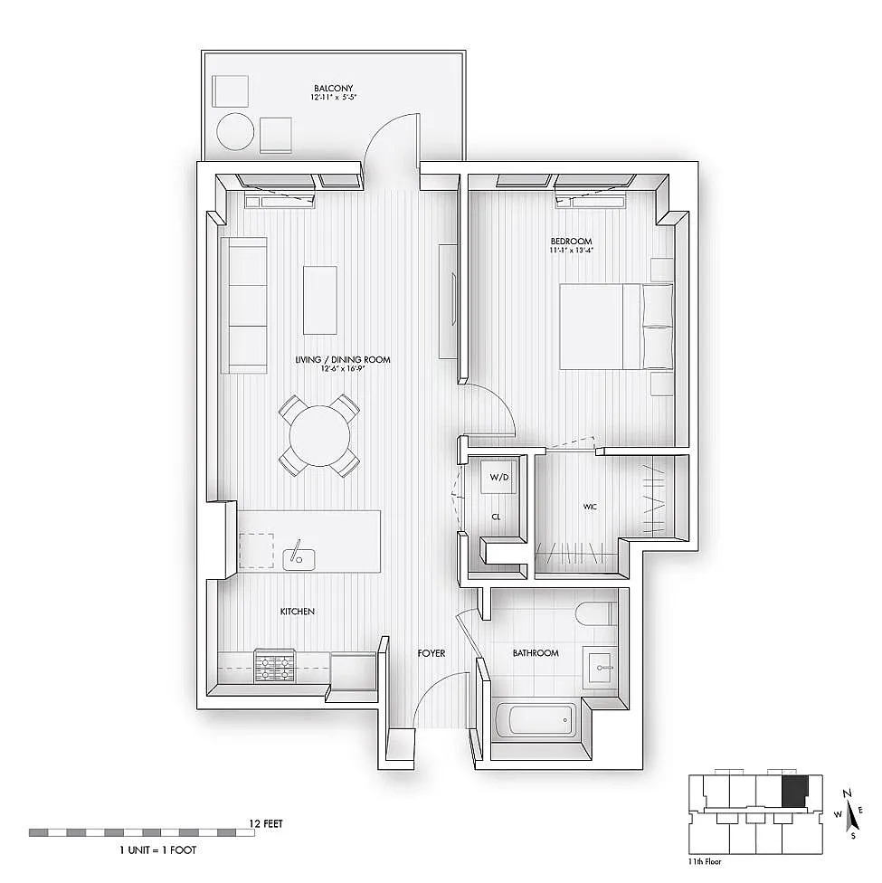 Floor plan 205-1105
