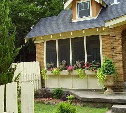 Window boxes and screen porch