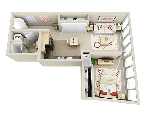 Floor plan Highrise A1D