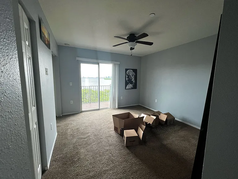 Master bedroom - 3 closets and private bath with balcony