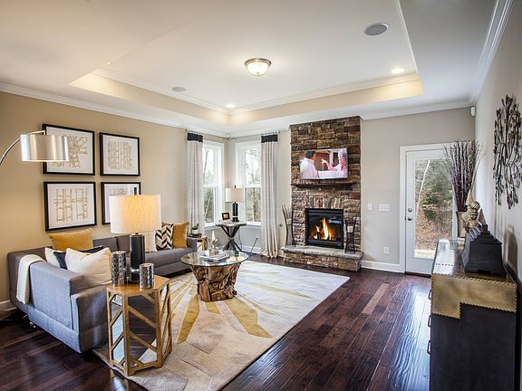 Great room with fireplace