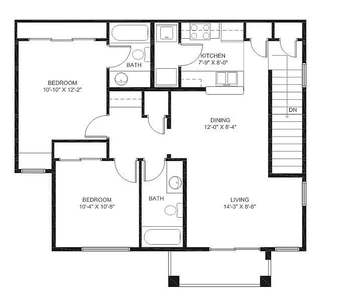 Floor plan 3 Bedroom