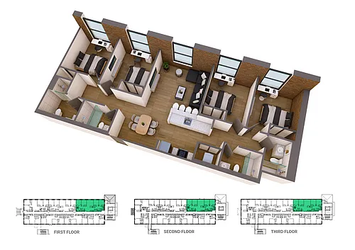 Floor plan THE CHURCHILL SUITE APARTMENTS