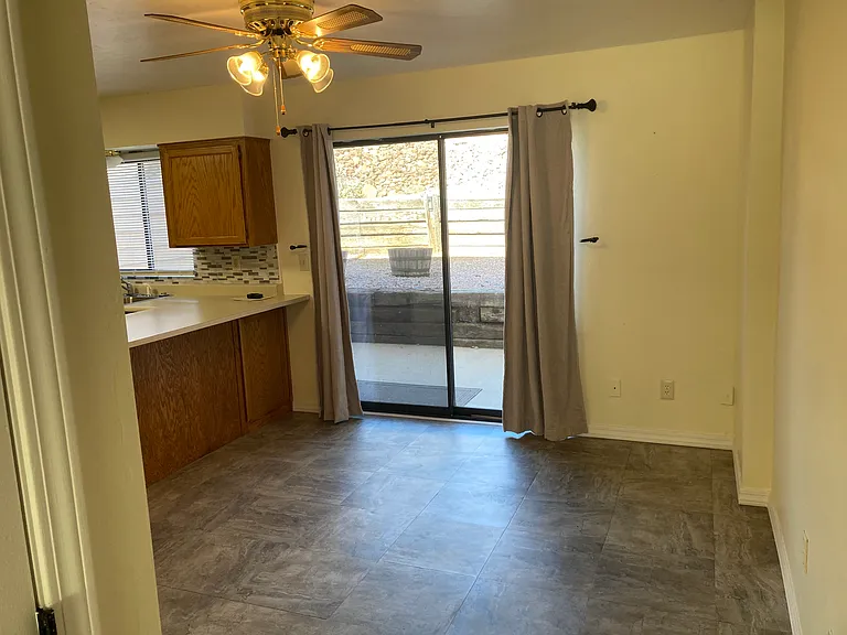 Dining area, goes to back courtyard