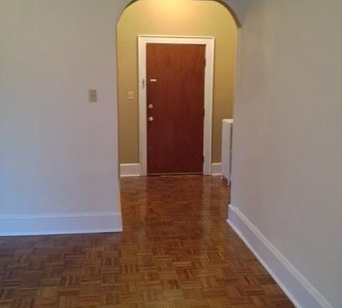 Looking at entryway from living room