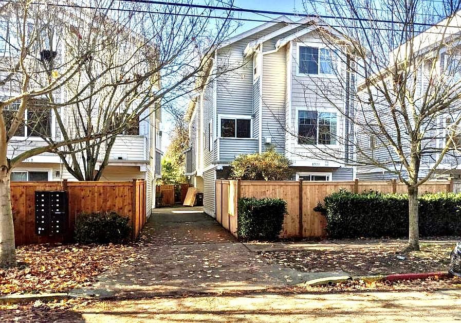 View of front of home from street in winter