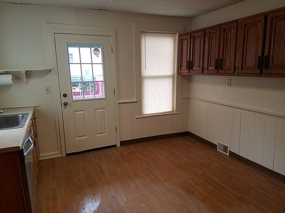 Rear door from kitchen