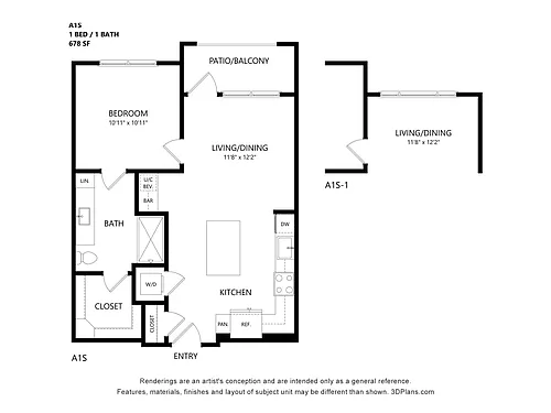 Floor plan A1s