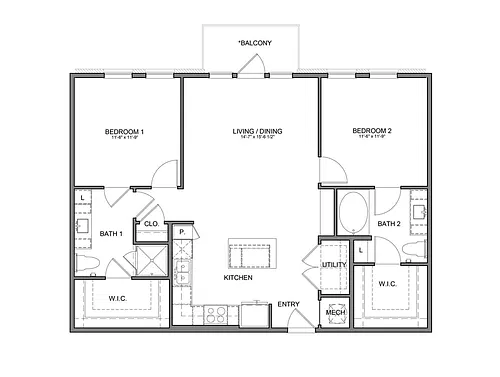 Floor plan Stag's Leap 7B2