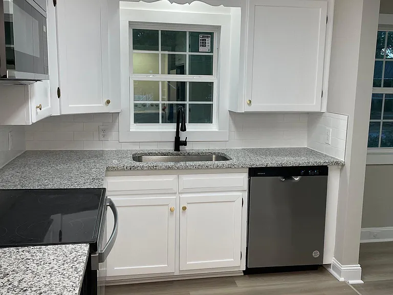 Kitchen View from the laundry