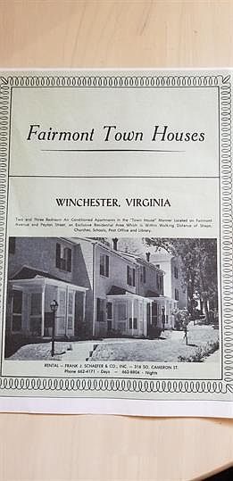 342 Fairmont Ave # Fairmont Holdings, LLC - 135 Peyton Street, Winchester, VA 22601