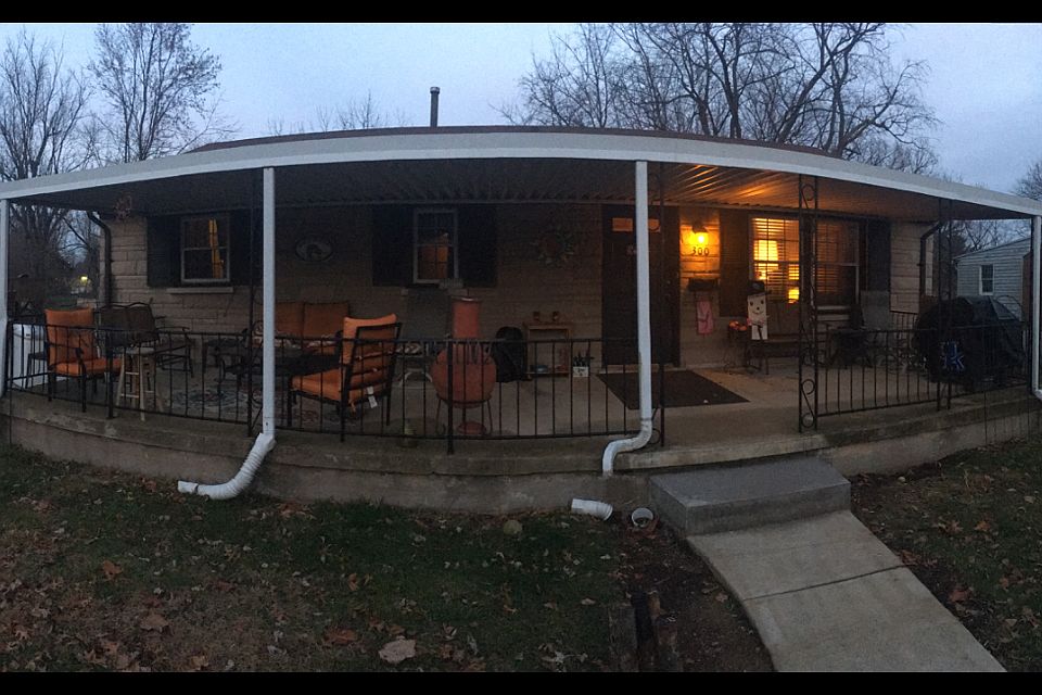Covered front porch