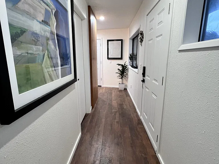 Entry hall way as you enter the home from the garage