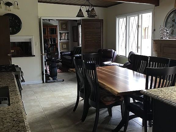 Huge kitchen opens to den