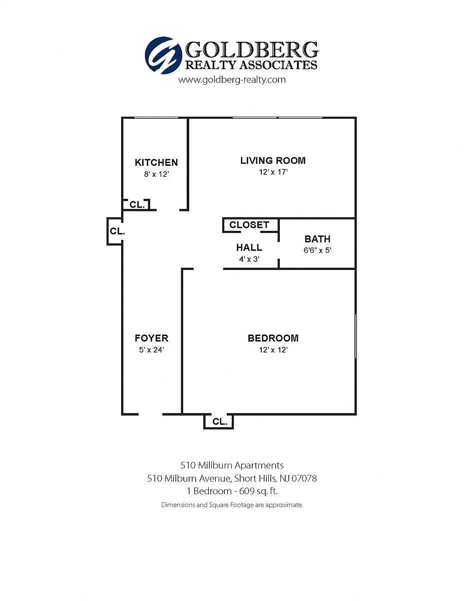 Floor plan One Bedroom Large