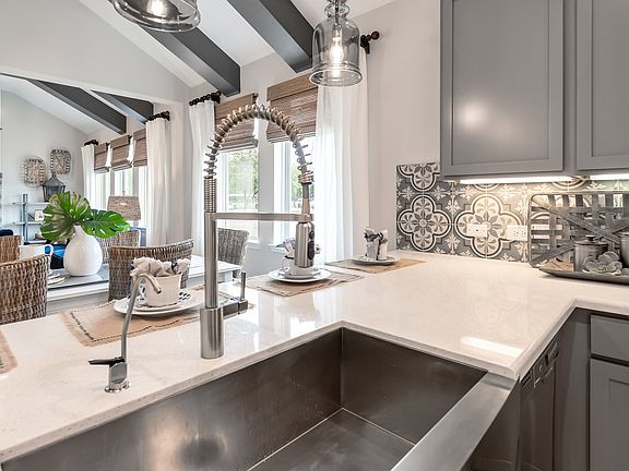 Kitchen with breakfast bar island