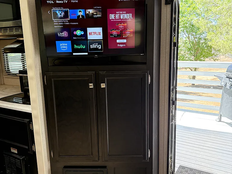 Smart TV, Internet included. Large covered deck for expanded living area