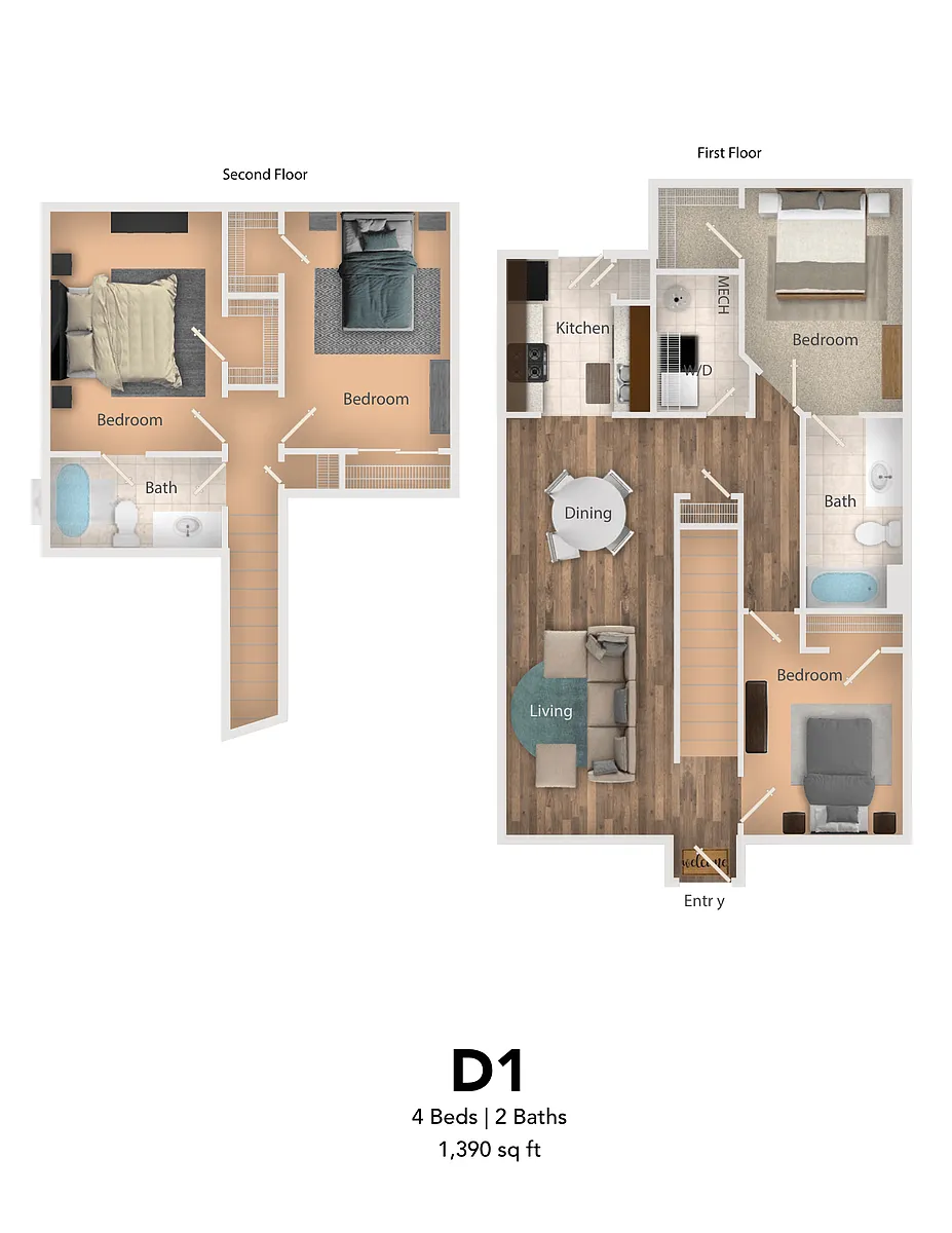 Floor plan D1