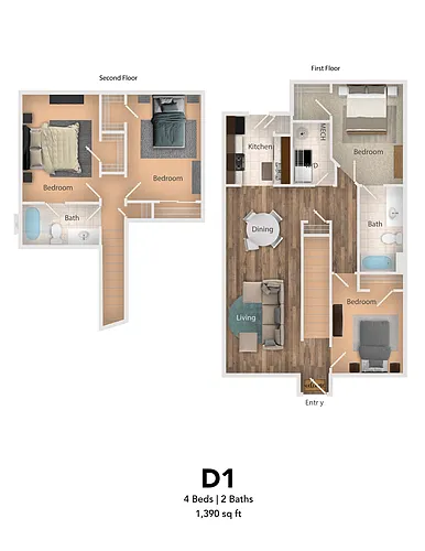 Floor plan D1