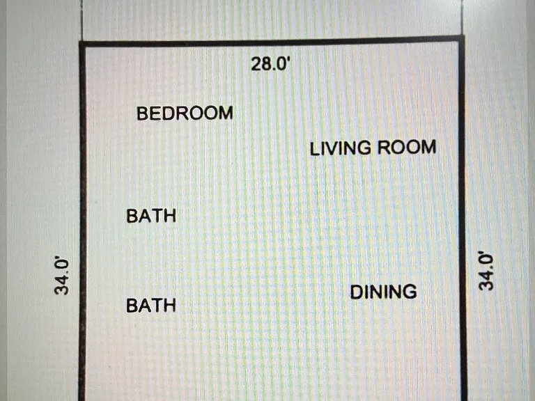 5025 Granada Blvd. Floor Plan Sketch