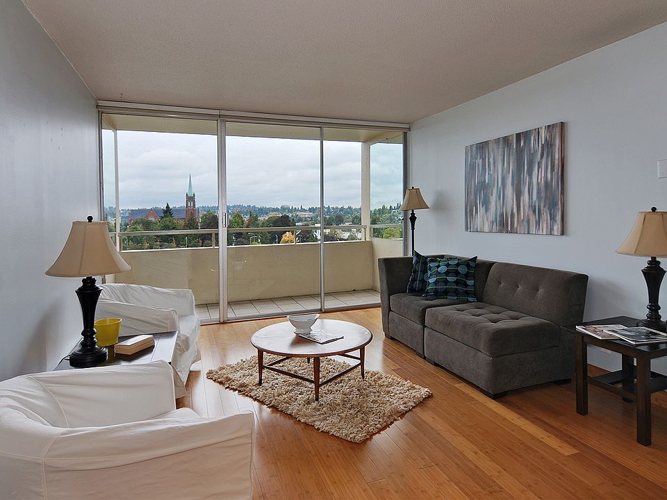 Living room with deck!