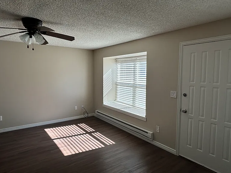Window seat in living room.