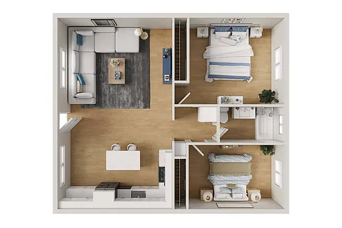 Floor plan 2X1 A