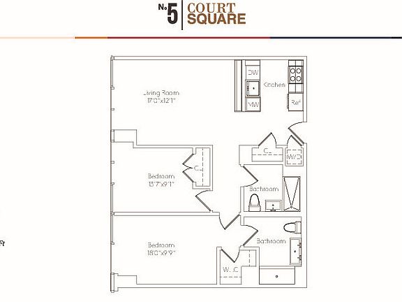 2nd image of 5 Court Sq APT 2E