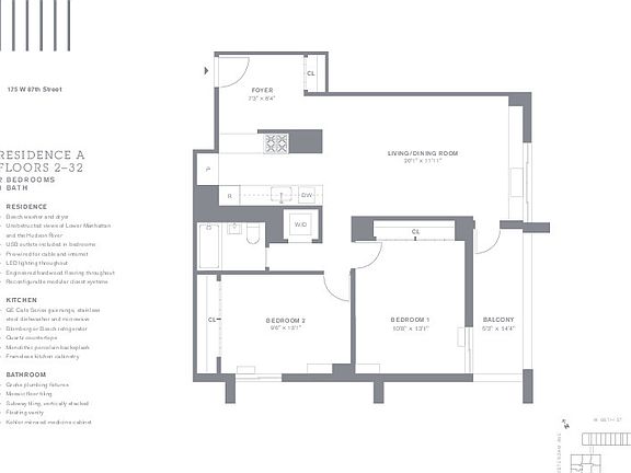 2nd image of 175 W 87th St APT 16A