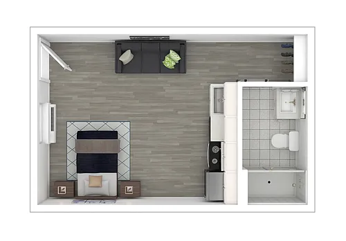 Floor plan Premium XL Studio