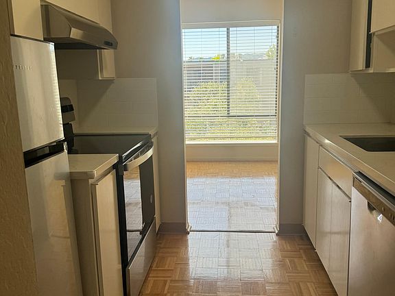 Kitchen with view outside.