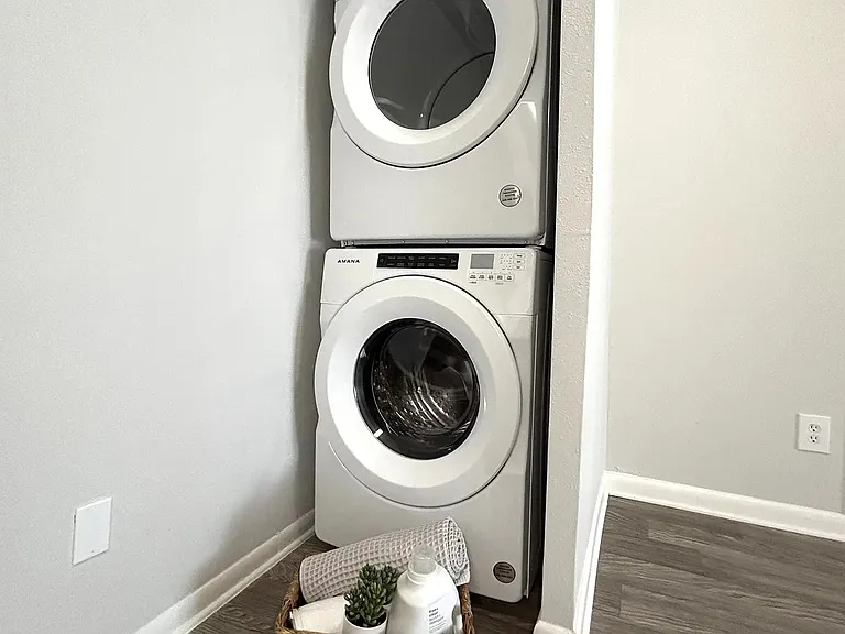 Our apartment homes include washers and dryers, making laundry day a breeze!